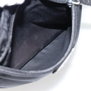 PRADA Schoudertas Nylon Zwart Zilver Auth 182359A-22