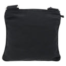 PRADA Schoudertas Nylon Zwart Zilver Auth 182359A-2