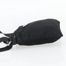 PRADA Schoudertas Nylon Zwart Zilver Auth 182359A-3