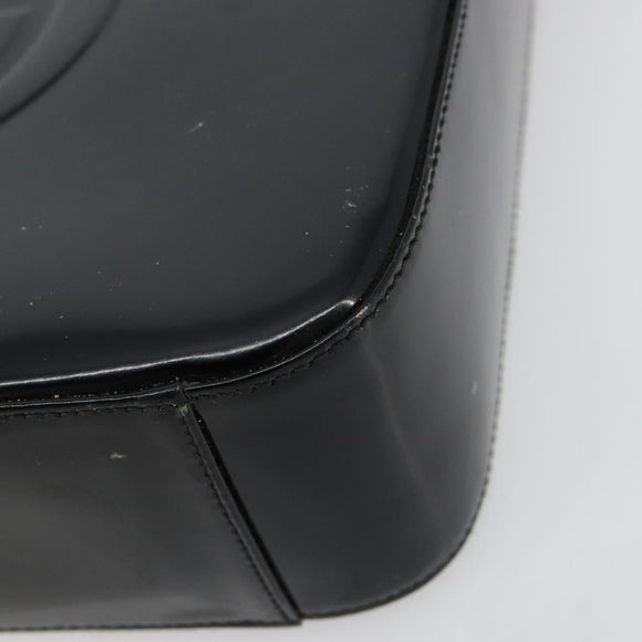 GUCCI Shoulder Bag Patent leather Black Silver 000 1013 0506 Auth 182360