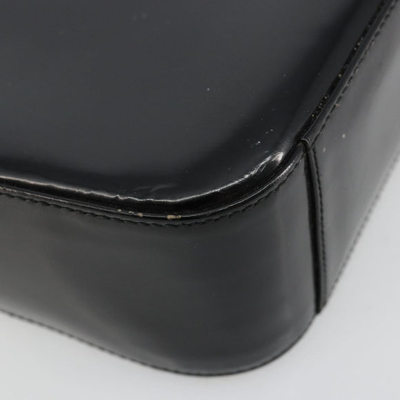 GUCCI Shoulder Bag Patent leather Black Silver 000 1013 0506 Auth 182360