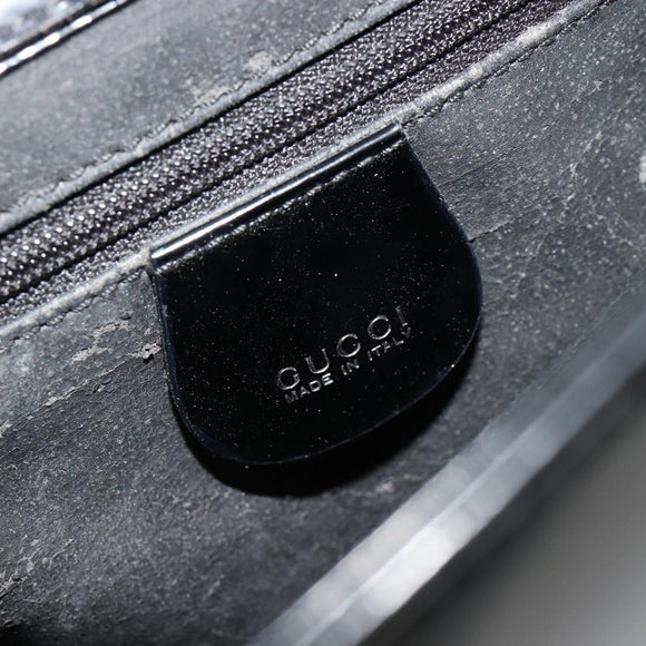 GUCCI Shoulder Bag Patent leather Black Silver 000 1013 0506 Auth 182360
