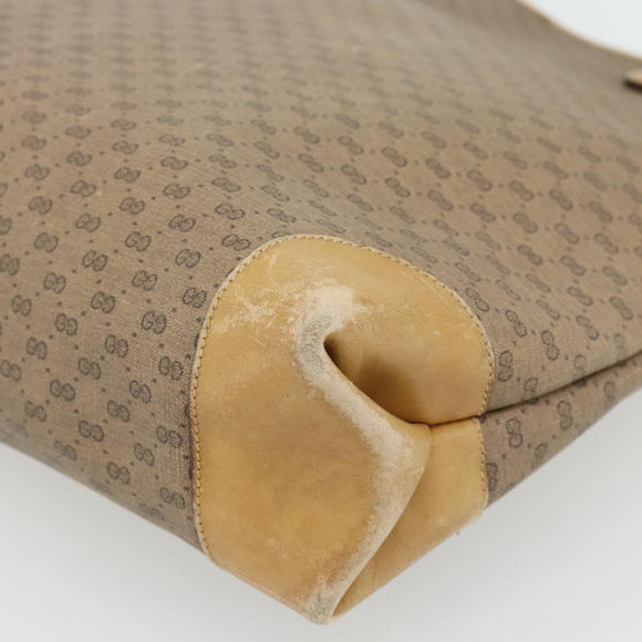 GUCCI Micro GG Supreme Web Sherry Line Bag PVC Beige 002 904 0223 Auth 182364
