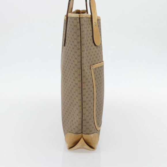 GUCCI Micro GG Supreme Web Sherry Line Bag PVC Beige 002 904 0223 Auth 182364