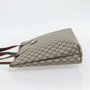 GUCCI GG Plus Supreme Web Sherry Line Tote Bag PVC Beige Red Green Auth 182365-3