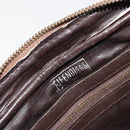 FENDI Zucca Canvas Shoulder Bag Black Brown Auth 182366-16