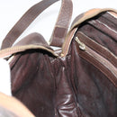 FENDI Zucca Canvas Shoulder Bag Black Brown Auth 182366-19