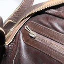 FENDI Zucca Canvas Shoulder Bag Black Brown Auth 182366-20