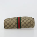 GUCCI GG Supreme Web Sherry Line Tas Beige Rood Groen 63 01 012 Auth 182367-7