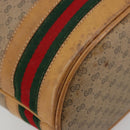 GUCCI Micro GG Supreme Web Sherry Line Bag PVC Beige 001 115 4793 Auth 182369-13
