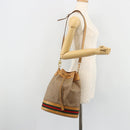GUCCI Micro GG Supreme Web Sherry Line Bag PVC Beige 001 115 4793 Auth 182369-21