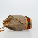 GUCCI Micro GG Supreme Web Sherry Line Bag PVC Beige 001 115 4793 Auth 182369-5
