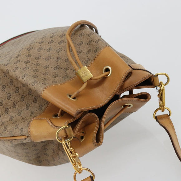 GUCCI Micro GG Supreme Web Sherry Line Bag PVC Beige 001 115 4793 Auth 182369