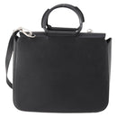 GUCCI Hand Bag Leather 2way Black Silver 000 2058 0307 5 Auth 182370-2
