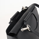 GUCCI Hand Bag Leather 2way Black Silver 000 2058 0307 5 Auth 182370-6