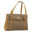 GUCCI Micro GG Supreme Hand Bag PVC Beige Gold 000 46 4857 Auth 182375-1