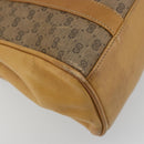 GUCCI Micro GG Supreme Hand Bag PVC Beige Gold 000 46 4857 Auth 182375-16