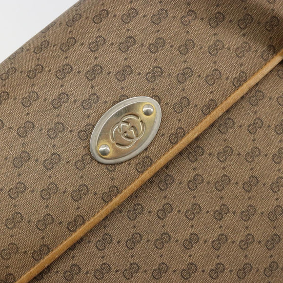 GUCCI Micro GG Supreme Hand Bag PVC Beige Gold 000 46 4857 Auth 182375