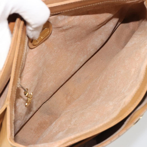 GUCCI Micro GG Supreme Hand Bag PVC Beige Gold 000 46 4857 Auth 182375