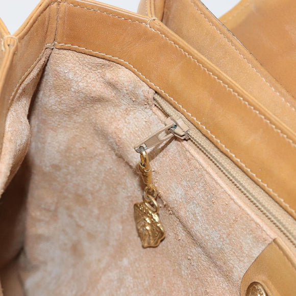 GUCCI Micro GG Supreme Hand Bag PVC Beige Gold 000 46 4857 Auth 182375