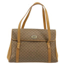 GUCCI Micro GG Supreme Hand Bag PVC Beige Gold 000 46 4857 Auth 182375-13