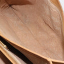 GUCCI Micro GG Supreme Hand Bag PVC Beige Gold 000 46 4857 Auth 182375-23