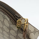 GUCCI GG Supreme Schoudertas PVC Beige Goud 97 02 068 Auth 182376-10