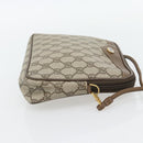 GUCCI GG Supreme Schoudertas PVC Beige Goud 97 02 068 Auth 182376-4