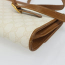 GUCCI GG Supreme Shoulder Bag PVC White Gold 904 02 050 Auth 182377-15