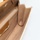 GUCCI GG Supreme Shoulder Bag PVC White Gold 904 02 050 Auth 182377-19