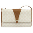 GUCCI GG Supreme Shoulder Bag PVC White Gold 904 02 050 Auth 182377-13