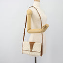 GUCCI GG Supreme Shoulder Bag PVC White Gold 904 02 050 Auth 182377-23