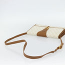 GUCCI GG Supreme Shoulder Bag PVC White Gold 904 02 050 Auth 182377-7
