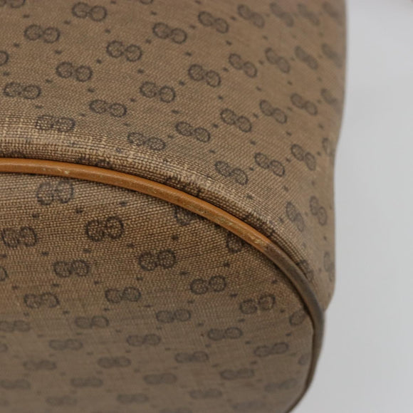 GUCCI Micro GG Supreme Shoulder Bag PVC Beige Gold 001 904 0791 Auth 182379