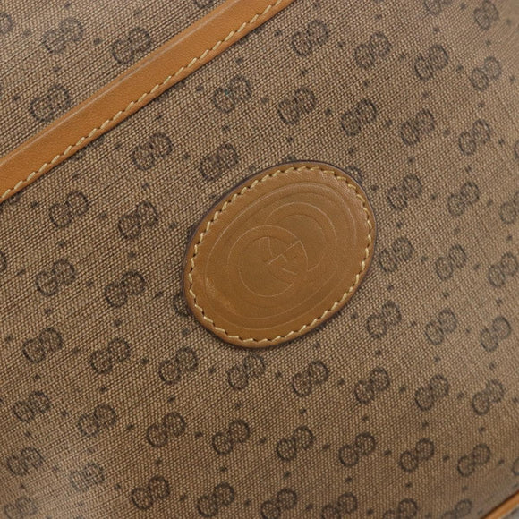 GUCCI Micro GG Supreme Shoulder Bag PVC Beige Gold 001 904 0791 Auth 182379