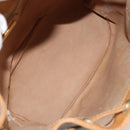 GUCCI Micro GG Supreme Shoulder Bag PVC Beige Gold 001 904 0791 Auth 182379-11