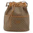 GUCCI Micro GG Supreme Shoulder Bag PVC Beige Gold 001 904 0791 Auth 182379-13