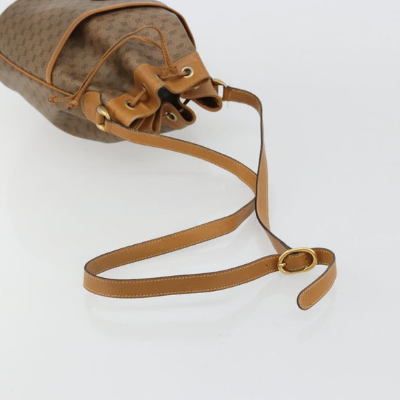 GUCCI Micro GG Supreme Shoulder Bag PVC Beige Gold 001 904 0791 Auth 182379