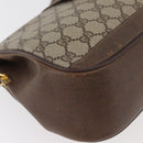 GUCCI GG Supreme Web Sherry Line Tasche PVC Beige Gold 116 02 076 Auth 182380-9