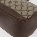 GUCCI GG Supreme Web Sherry Line Tasche PVC Beige Gold 116 02 076 Auth 182380-14