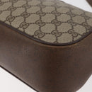 GUCCI GG Supreme Web Sherry Line Tasche PVC Beige Gold 116 02 076 Auth 182380-16