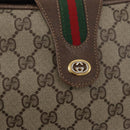 GUCCI GG Supreme Web Sherry Line Tasche PVC Beige Gold 116 02 076 Auth 182380-17
