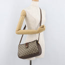 GUCCI GG Supreme Web Sherry Line Tasche PVC Beige Gold 116 02 076 Auth 182380-25