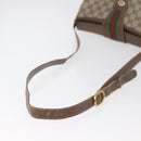 GUCCI GG Supreme Web Sherry Line Tasche PVC Beige Gold 116 02 076 Auth 182380-7