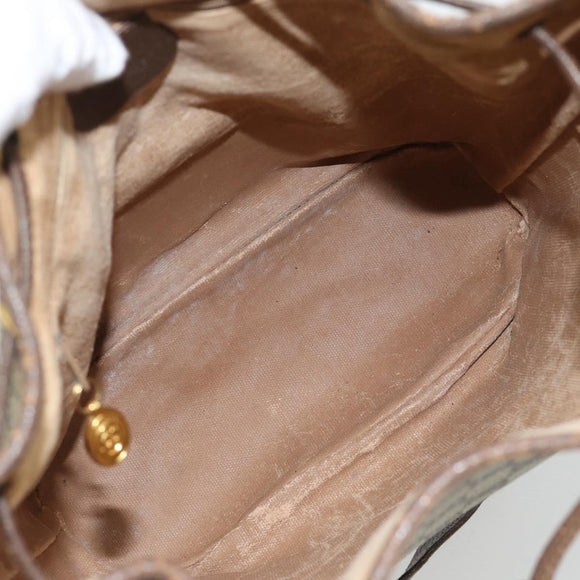 GUCCI GG Supreme Shoulder Bag PVC Beige Gold 001 115 6179 4023 Auth 182381