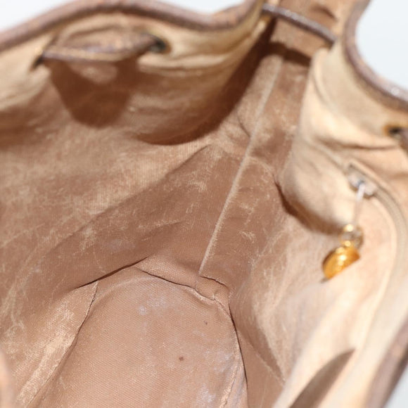 GUCCI GG Supreme Shoulder Bag PVC Beige Gold 001 115 6179 4023 Auth 182381