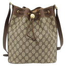 GUCCI GG Supreme Shoulder Bag PVC Beige Gold 001 115 6179 4023 Auth 182381-2