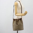 GUCCI GG Supreme Shoulder Bag PVC Beige Gold 001 115 6179 4023 Auth 182381-22