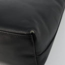 GUCCI Bamboo Shoulder Bag Leather Black Gold 001 3008 Auth 182382-12
