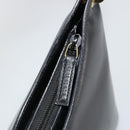 GUCCI Bamboo Shoulder Bag Leather Black Gold 001 3008 Auth 182382-14